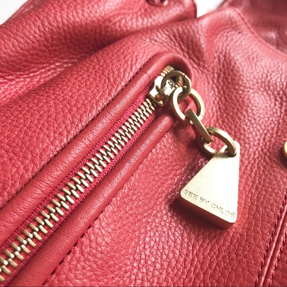 See by Chloe leather coral handbag - Picture 8 of 8